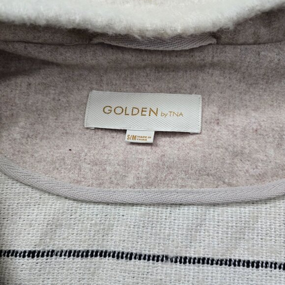 Aritzia Golden By TNA Wool Blend Hooded Cape Poncho - Size Small/Medium - Picture 5 of 9